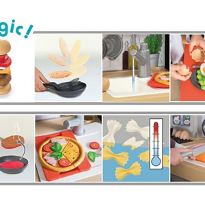 رستوران smoby مدل Chef Corner با قابلیت افزایش ارتفاع و 70 اکسسوری-اسباب بازی